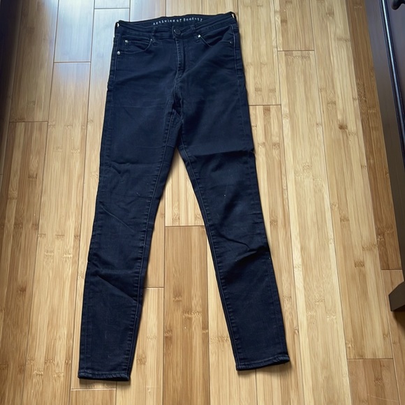 Articles Of Society Denim - Stretchy black skinny jeans.